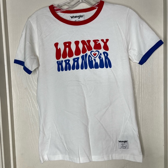 Wrangler Tops - Lainey Wilson X Wrangler Red White and Blue Tee Size XS